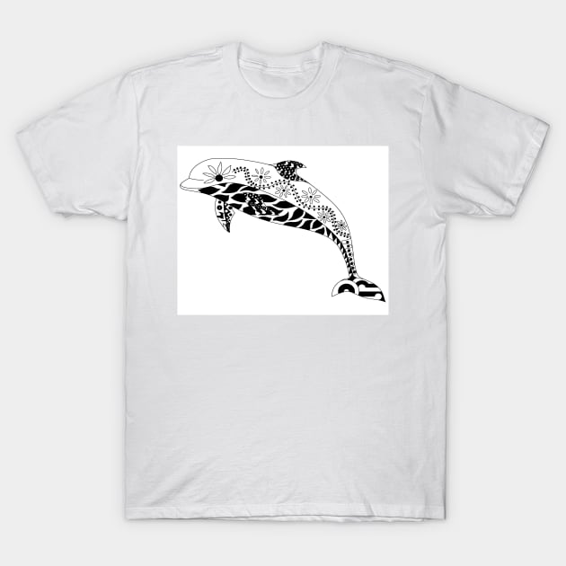 mexican mr dolphin dolphinus in ecopop kawaii adventure T-Shirt by jorge_lebeau